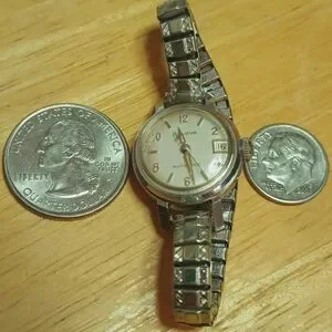 X 1968 Bulova automatic silver tone case 3 Hand movement, Date Arabic Numerals Bulova | Accessories | X 968 Bulova Automatic Silver Tone  main image 3